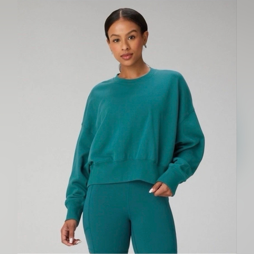 Fabletics Pullover Sweatshirt Women's Large L Gre… - image 1